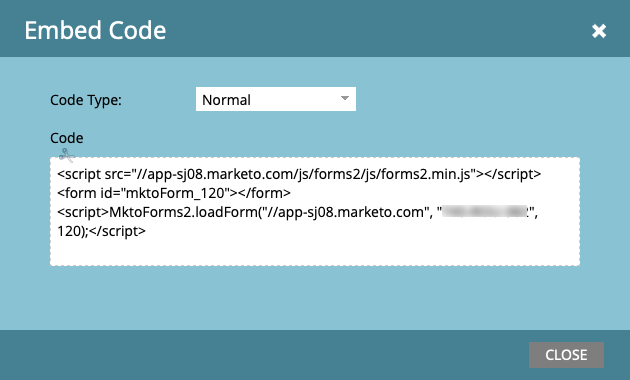marketo embed code