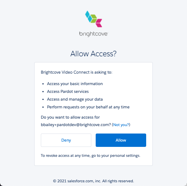 salesforce allow access