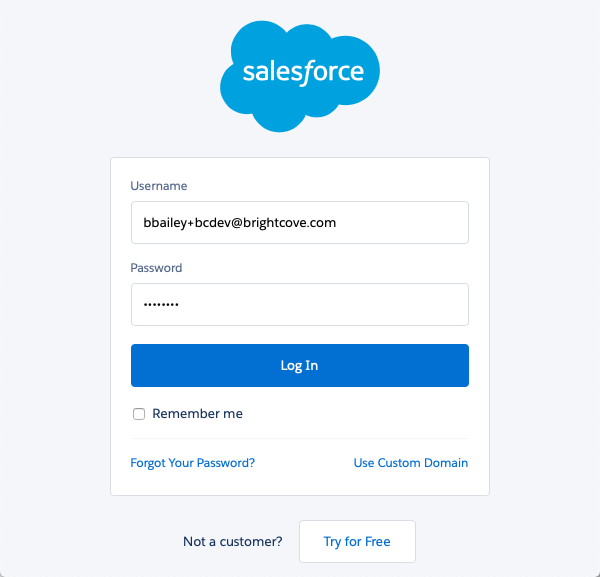 Salesforce login