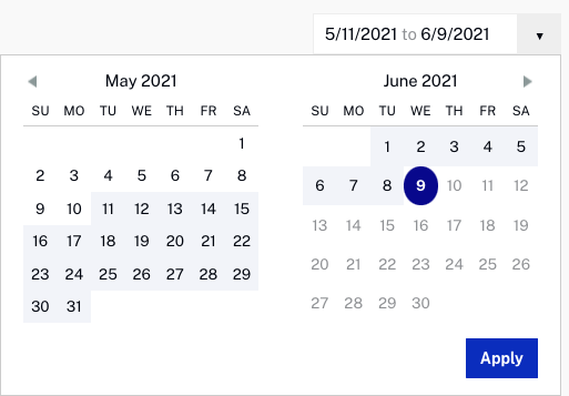 date selector